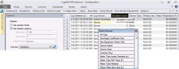 Removing Columns from the Data Grid